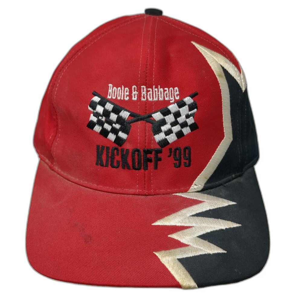 Kati Baseball Cap Red Black One Size Boole & Babbage Kickoff 99 Racing Hat